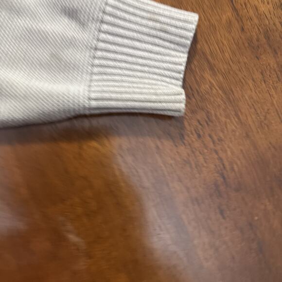 Tommy Bahama Coastal Shores 1/2 Zip Sweater Gray Knit 100% Cotton Size Large - Picture 8 of 11